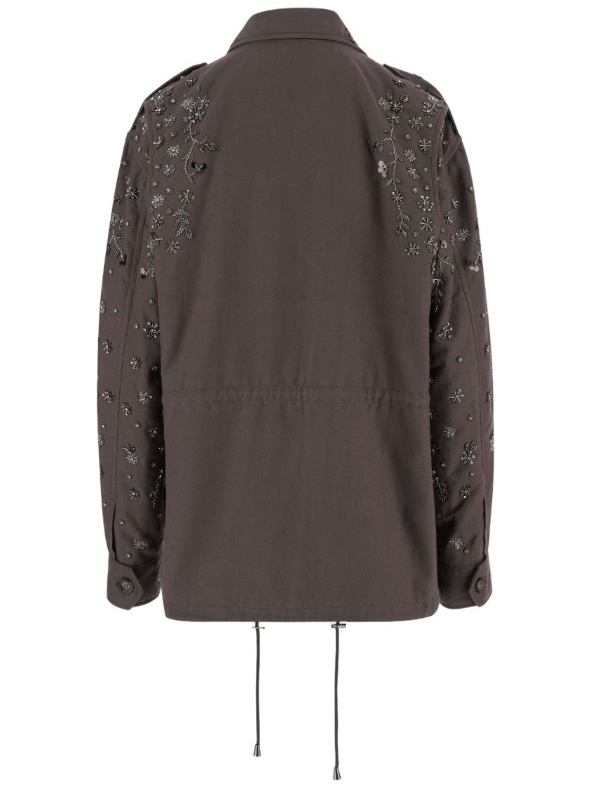 Novelle Embroidered Cotton Jacket With Appliqués