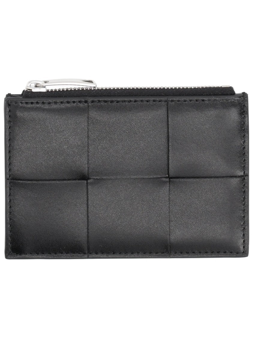 Bottega Veneta Cassette Padded Zippered Leather Card Holder