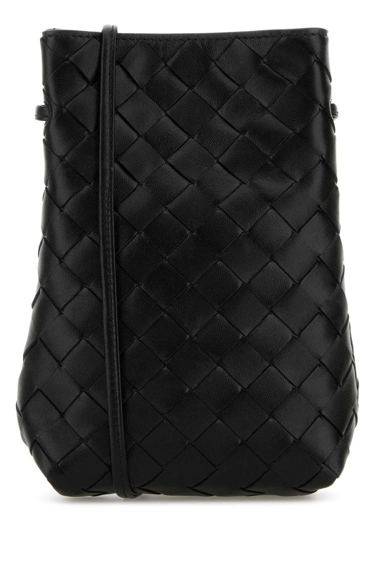 Bottega Veneta Black Leather Crossbody Bag