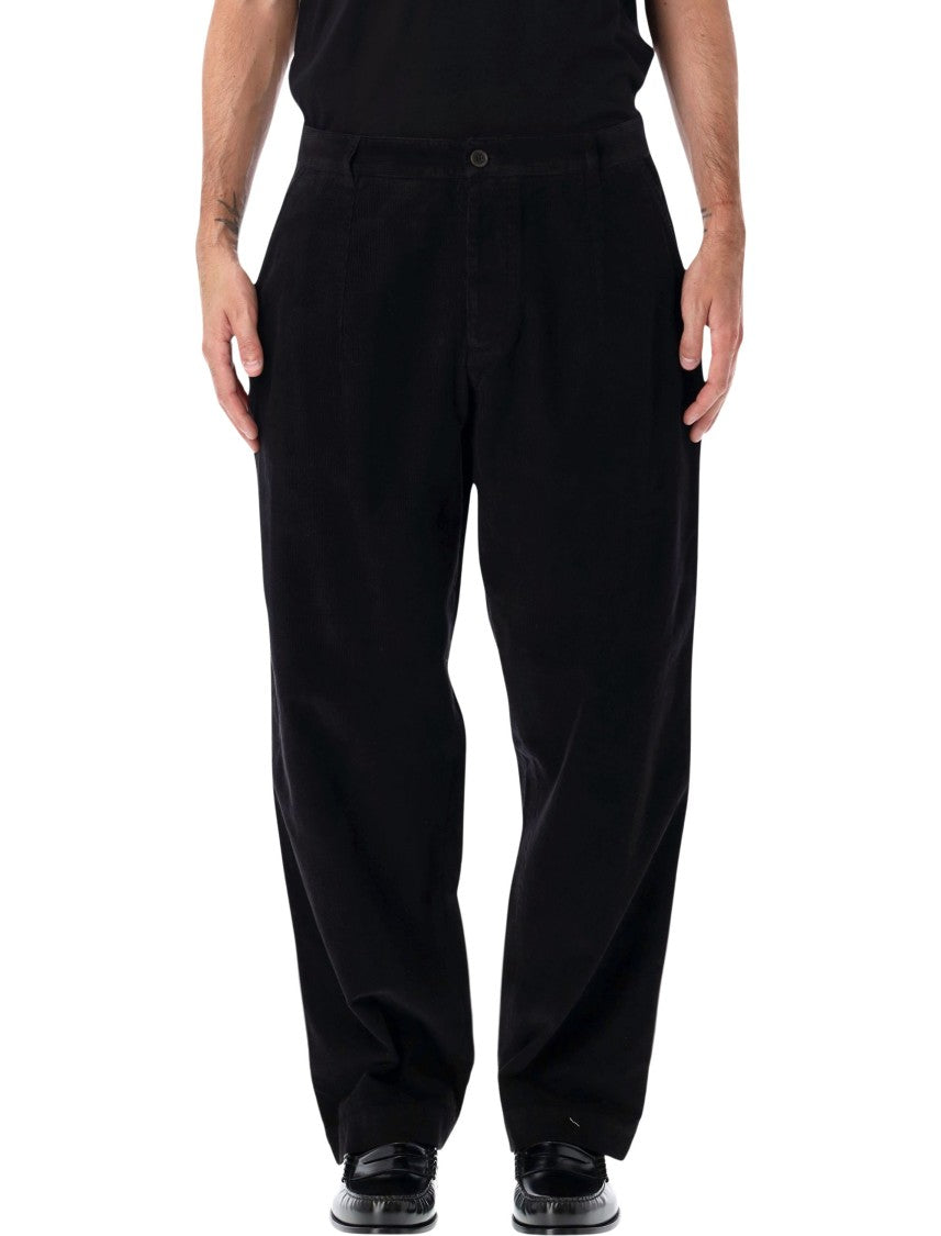 Universal Works Wide-Fit Black Chinos With Military-Inspired Design