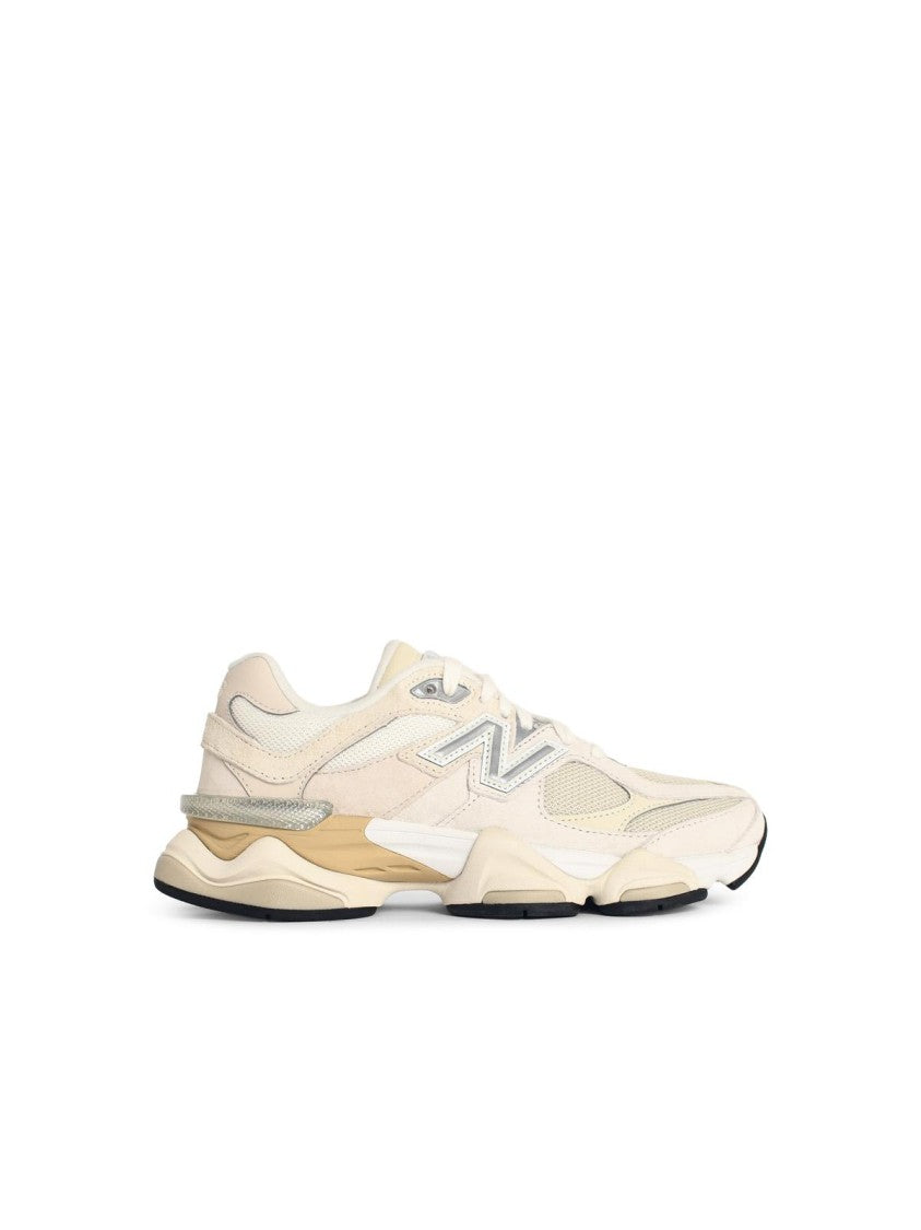 New Balance '9060' 'Sea Salt' Ivory Suede Blend Sneakers