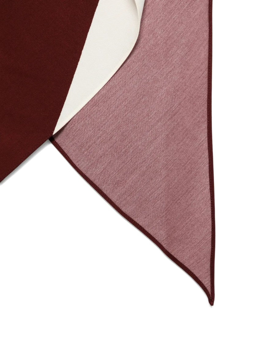 Alberta Ferretti Geometric Color-Block Foulard