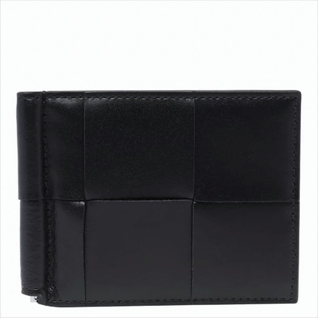 Bottega Veneta Bifolding Calf Leather Wallet With Distinctive Panel Design