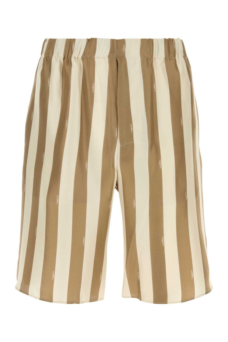 Fendi Printed Silk Bermuda Shorts