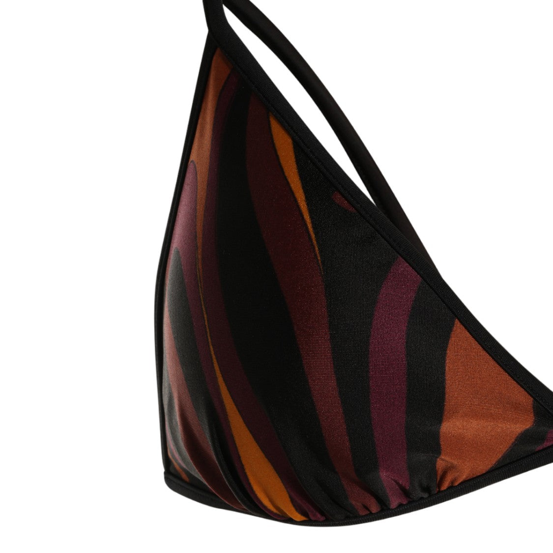 Emilio Pucci Triangle Bikini Top With Abstract Swirl Pattern