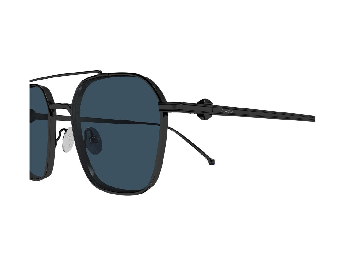 Cartier Ct0618s Double Bridge Titanium Geometric Sunglasses