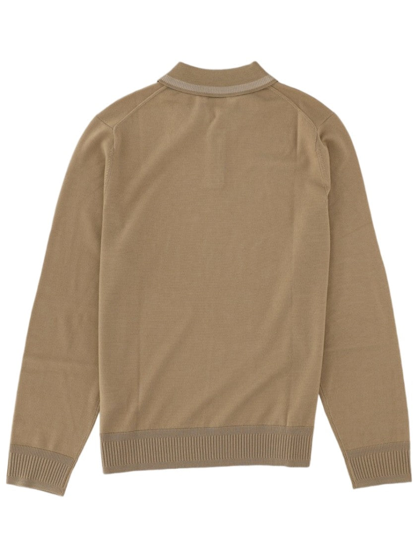 Ps Paul Smith Merino Wool Long-Sleeve Polo Shirt