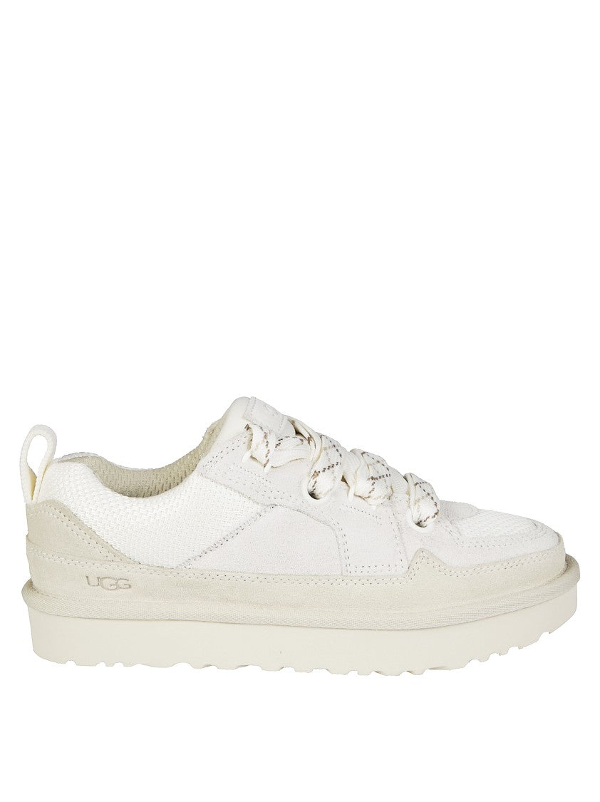 Ugg Lo Lowmel Low-Top Lace-Up Sneakers With Padded Collar