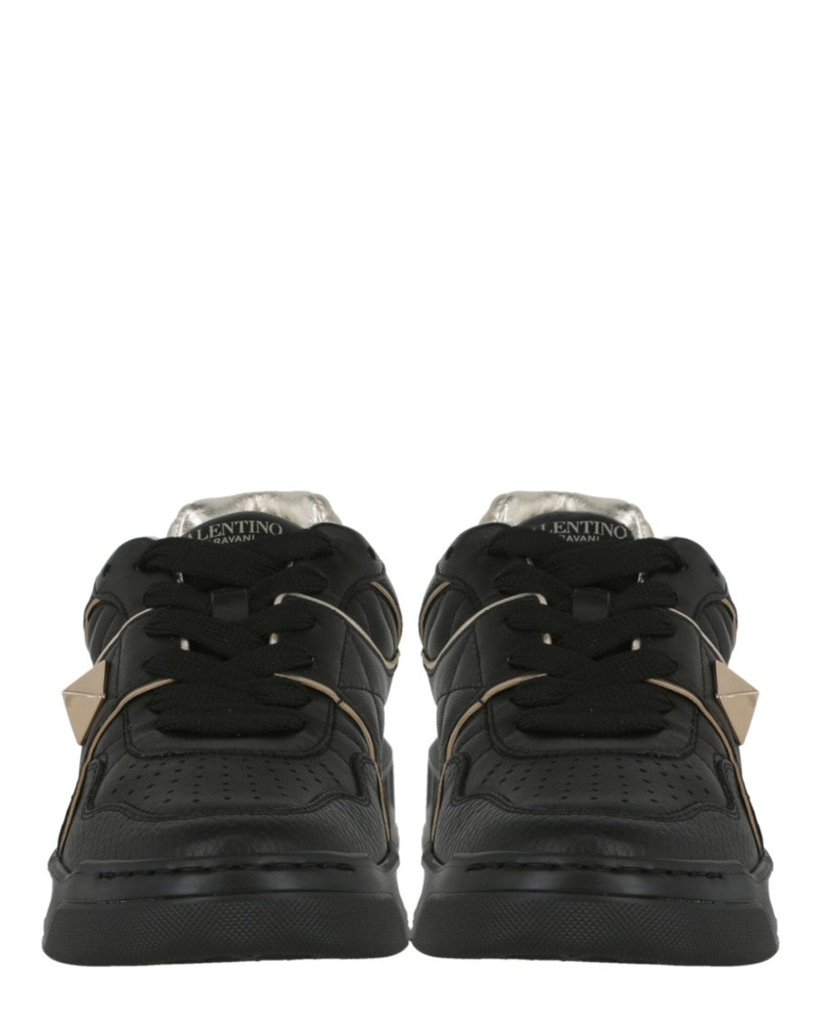 Valentino One Stud Low-Top Leather Sneaker