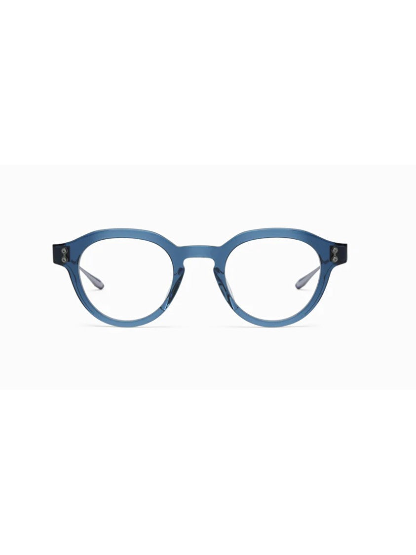 Akoni Blue Wise Three Translucent Oval Eyeglasses