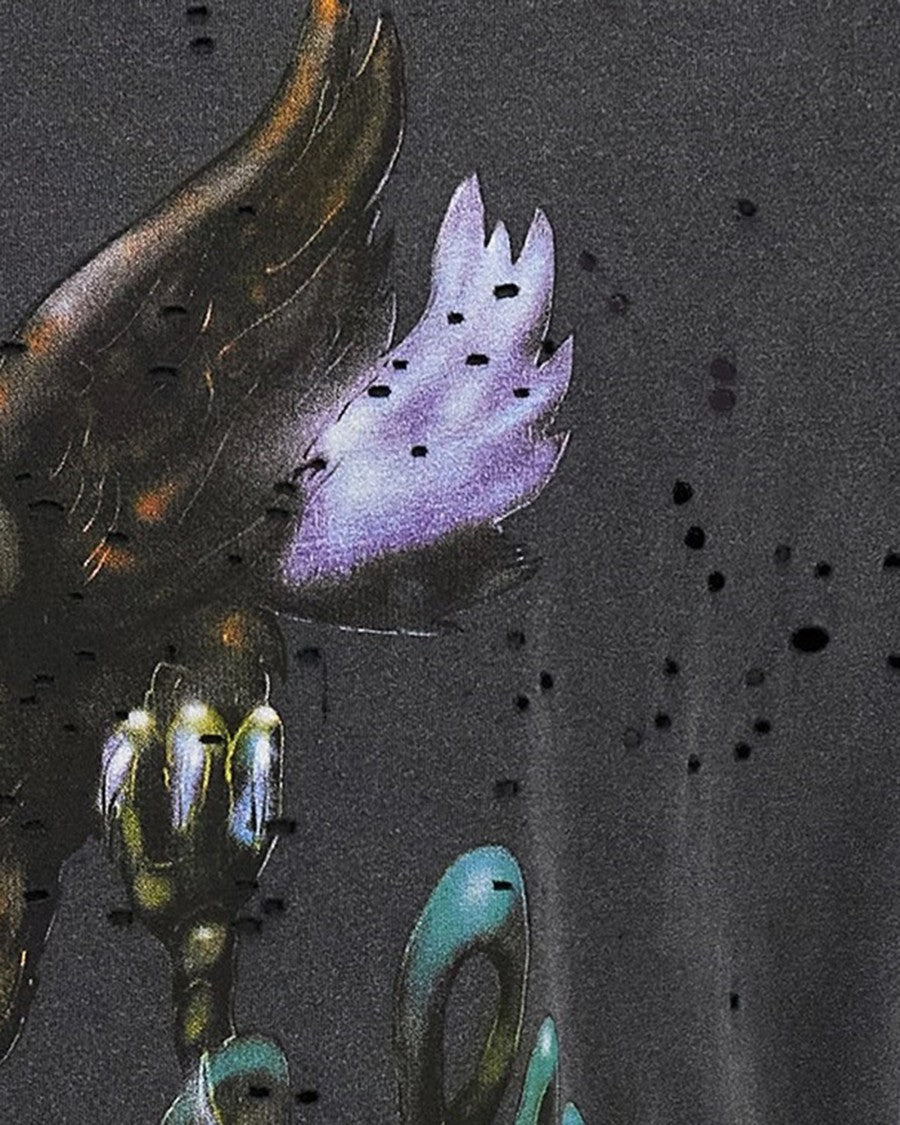 Satisfy Aged Black Mothtech Eagle Cotton T-Shirt