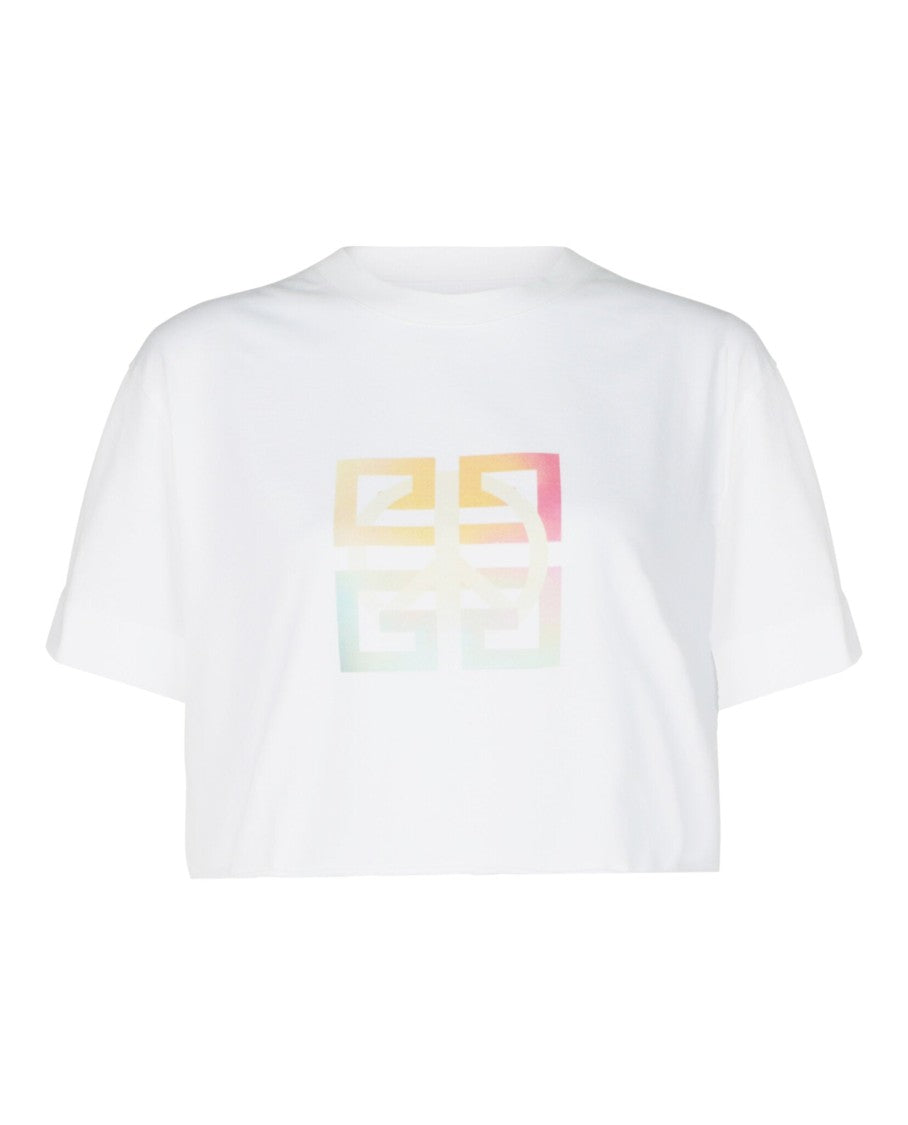 Givenchy 4G Peace Logo Crop Top