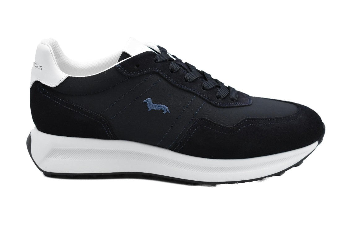 Harmont & Blaine Dynamic Black Sneakers With Leather