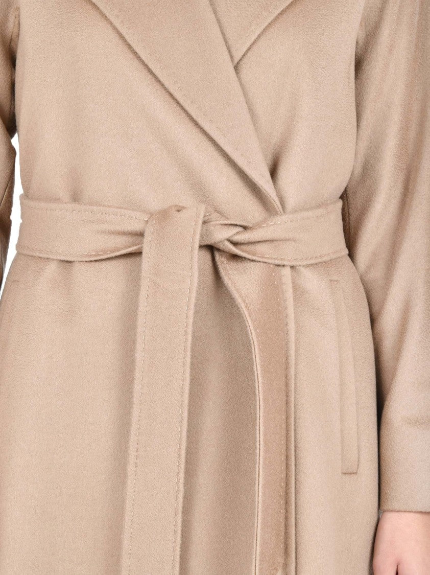 Max Mara Draped Cashmere Wrap Coat