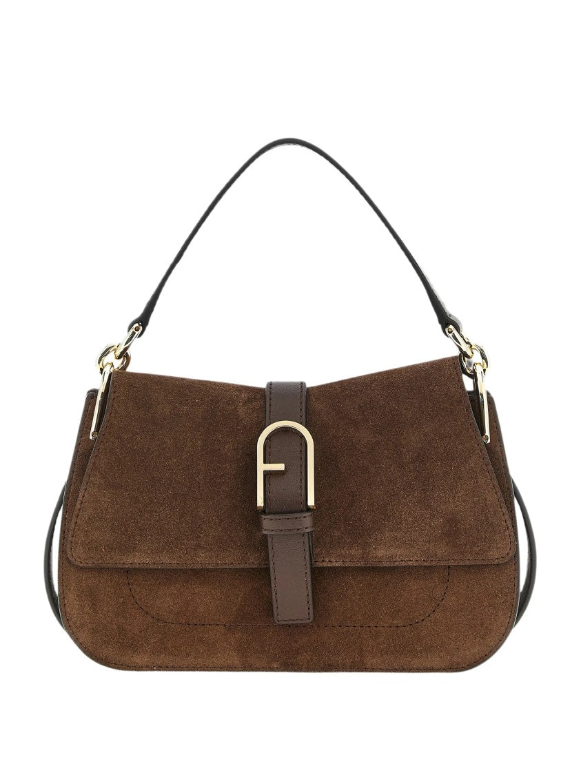 Furla Flow Mini Suede-Leather Handbag