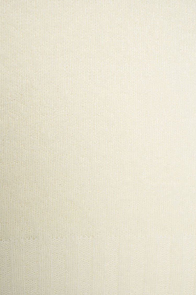 Gender Beige Turtleneck Sweater With Ribbed Details