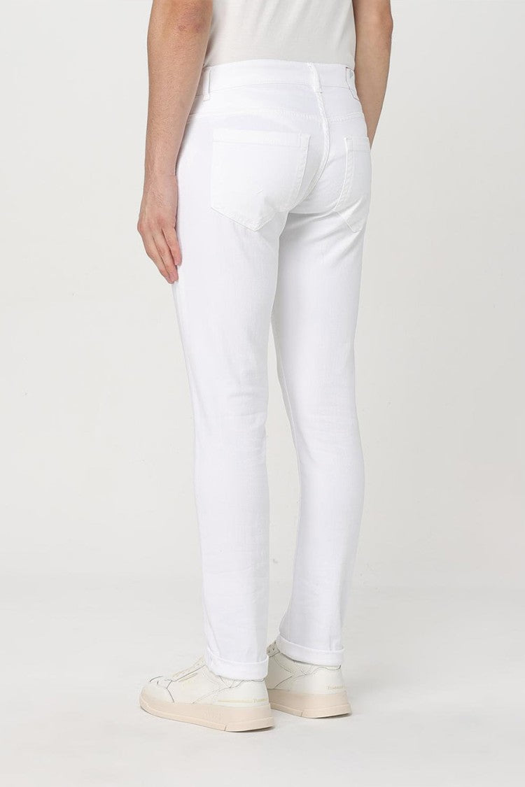 Dondup White Slim-Fit Jeans