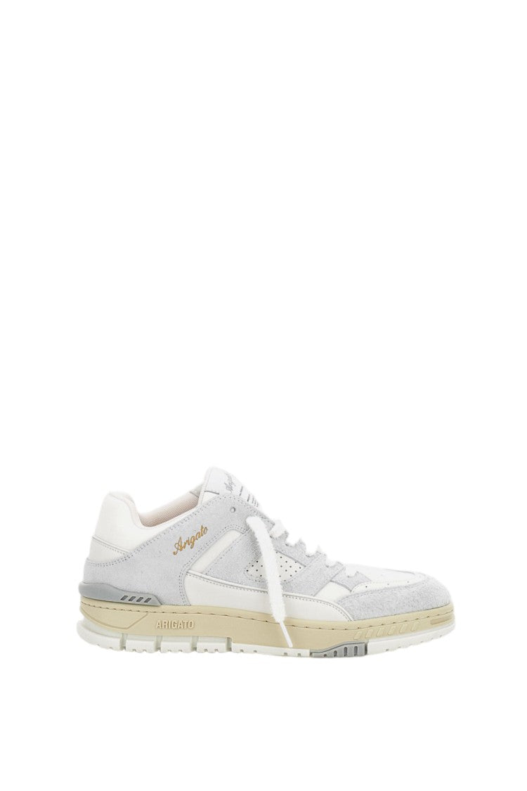 Axel Arigato Grey Fabric Leather Suede Retro Sneakers