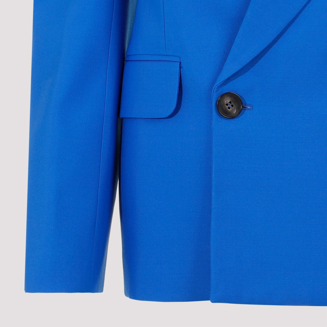 Alexander Mcqueen Galactic Blue Wool Jacket