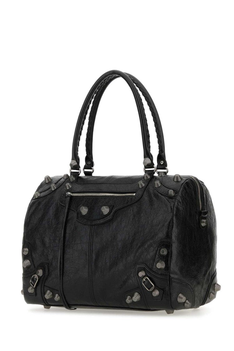 Balenciaga Black Nappa Leather Le Cagole Shopping Bag