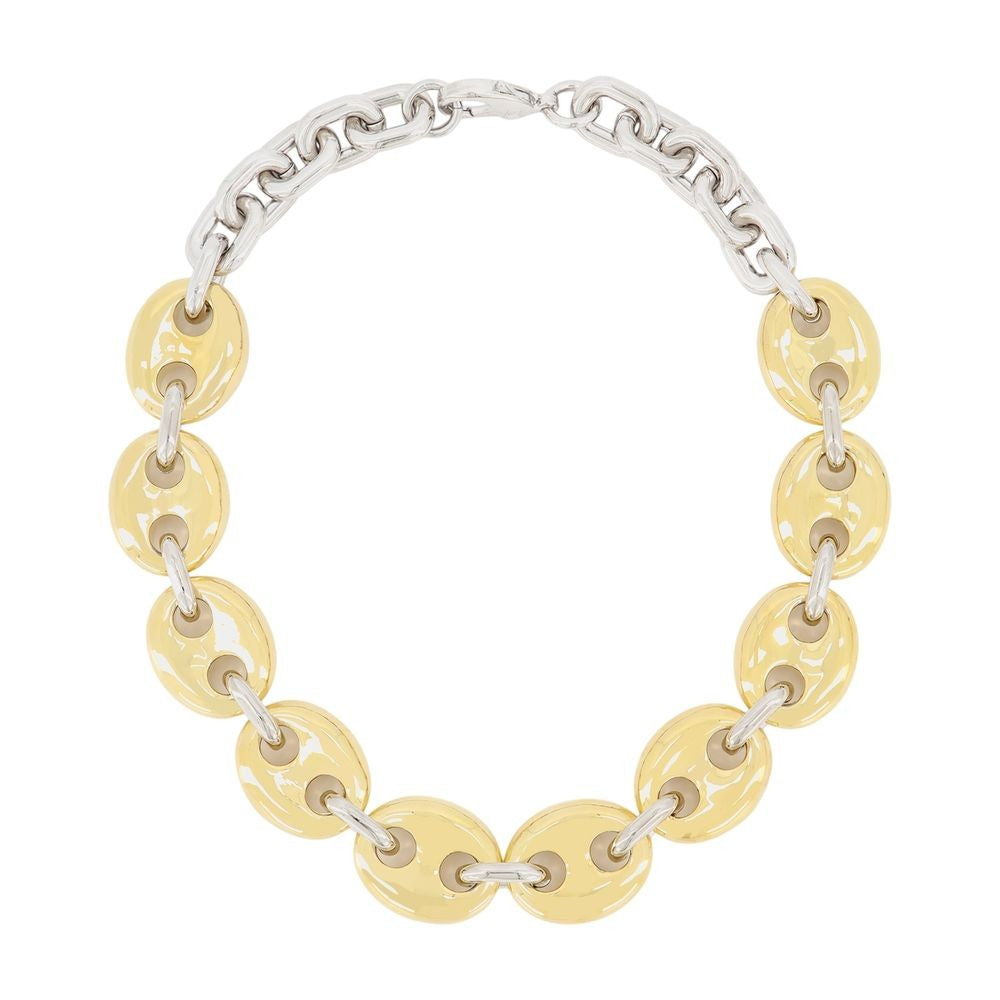 Rabanne X Eight Neck Necklace - Gold/Silver - Metal