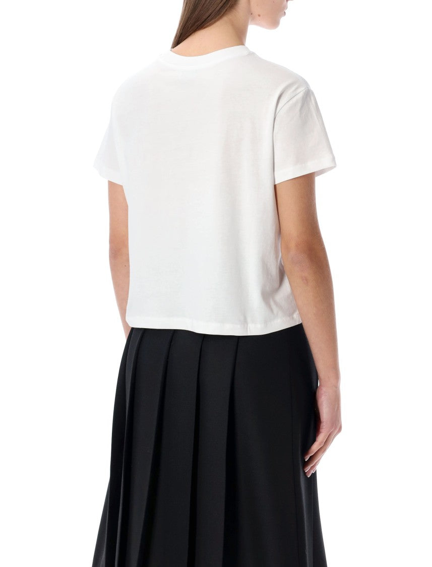 A.P.C. Boxy Fit Organic Cotton T-Shirt With Ribbed Neckline