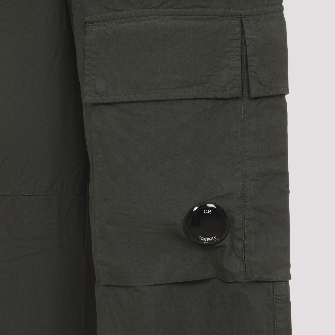 C.P. Company Wide Leg Cargo Pants With Concealed Fastening