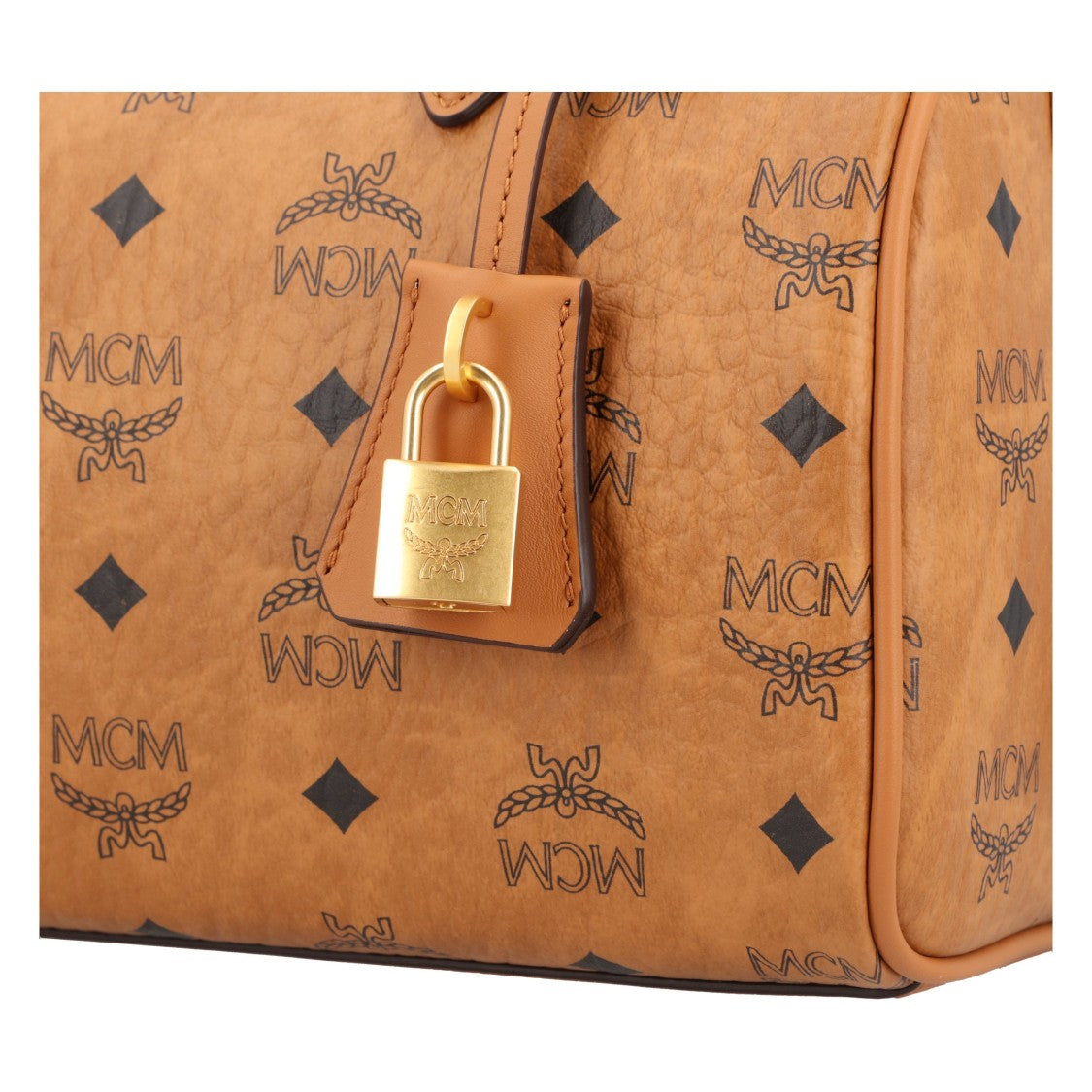 Mcm Ella Boston Bag In Visetos