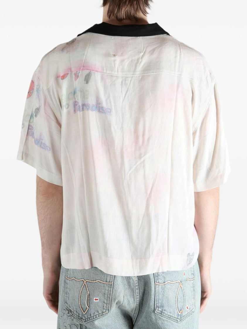 Paly Boxy Pastel Print Casual Shirt