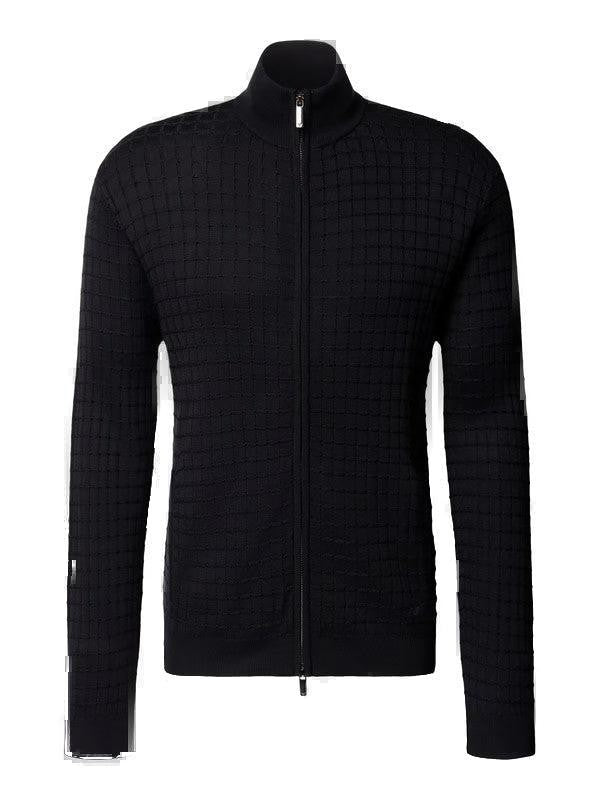 Emporio Armani Slim Fit High Collar Cardigan