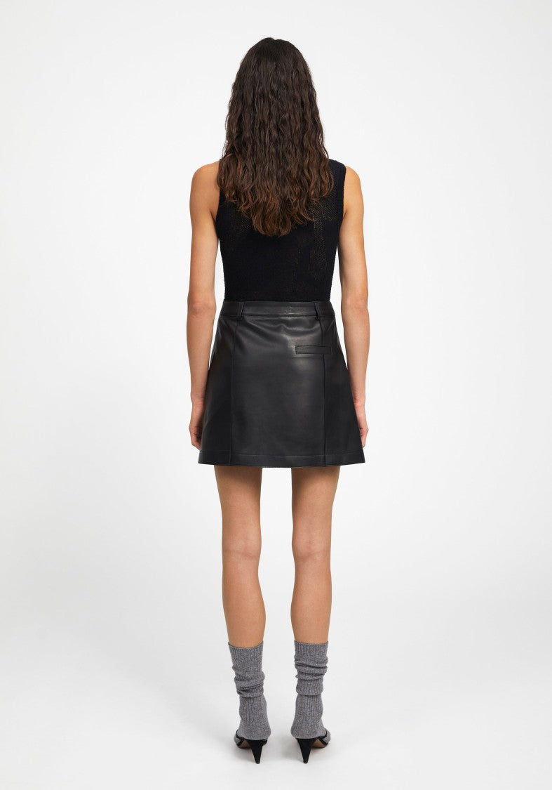 Aeron Rudens - Leather Mini Skirt