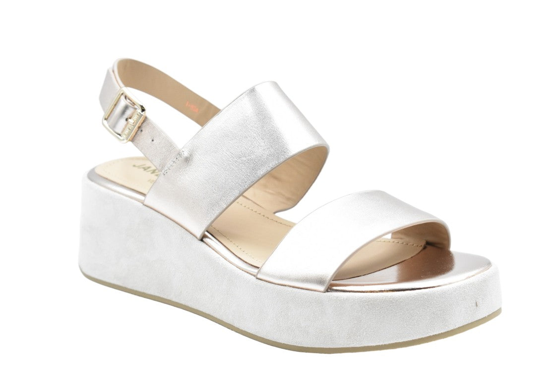 Janet & Janet Platino Laced Comfort Elegance Flat Shoes