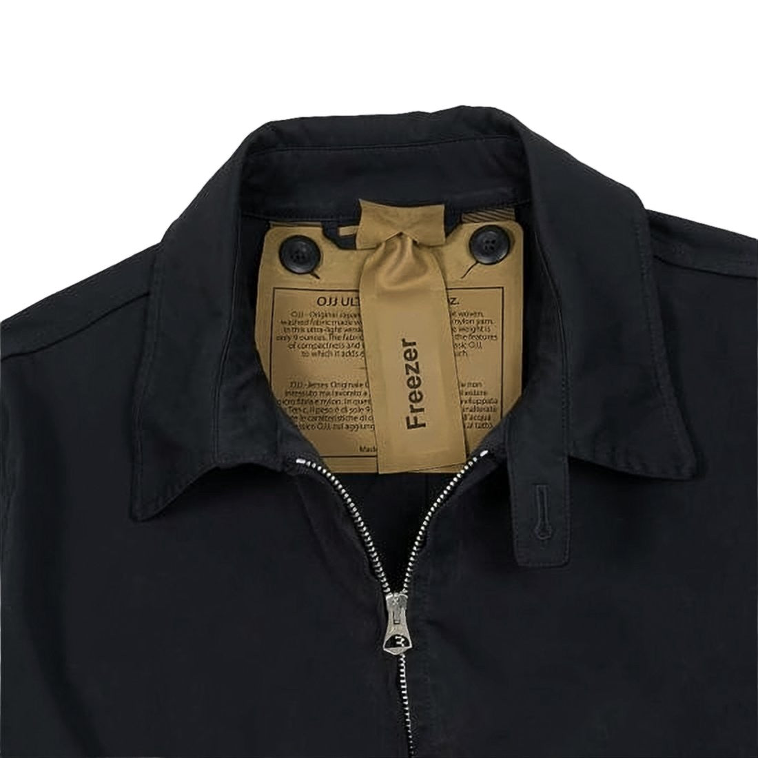 Ten C Black Jacket With Front Zipper