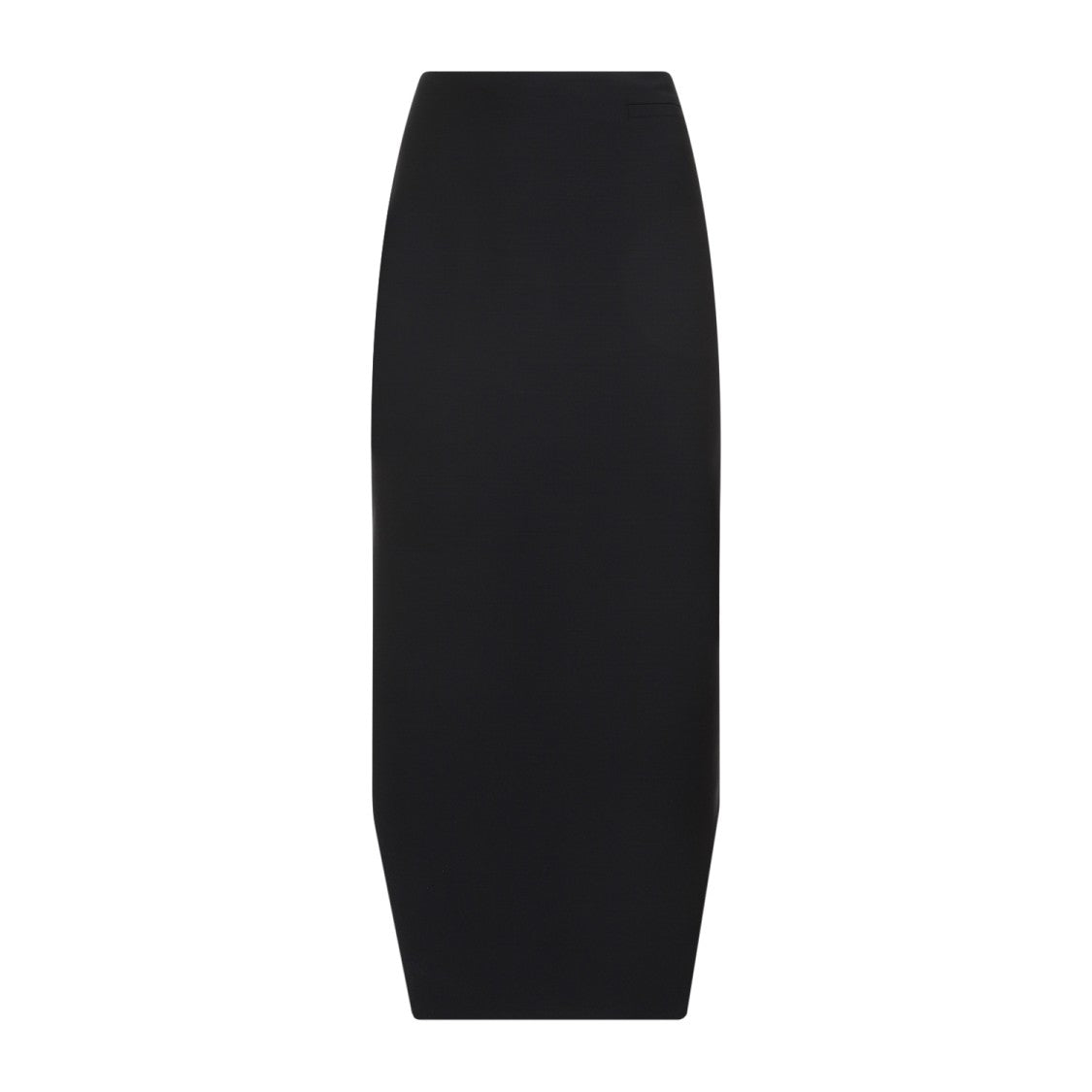 Givenchy Black Wool Front Kick Skirt