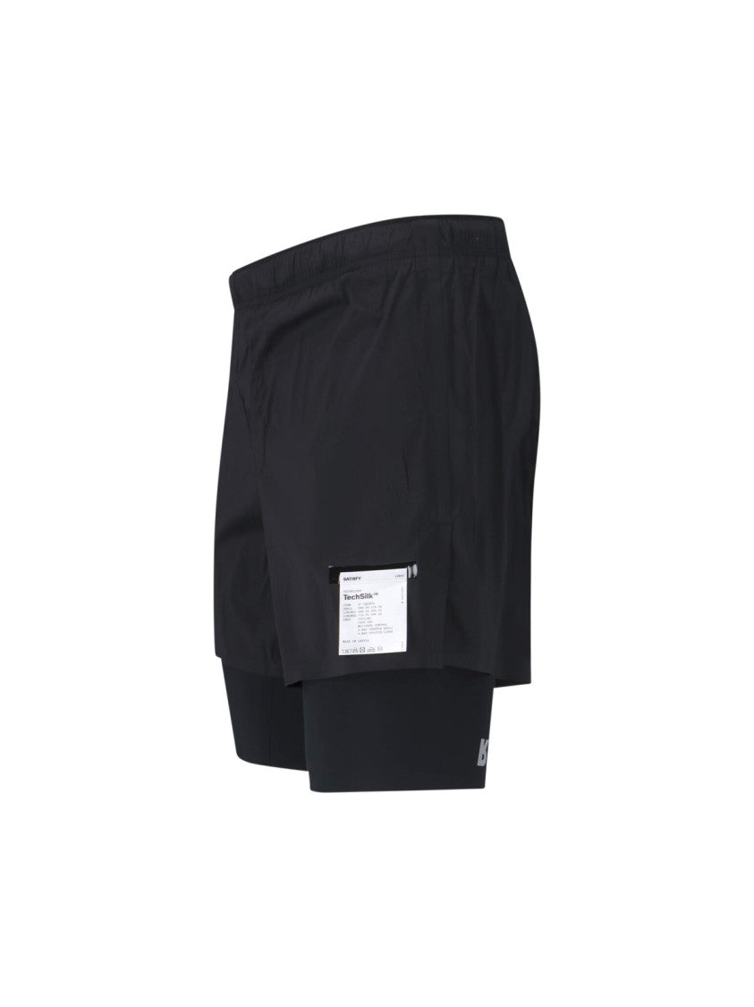 Satisfy Black Techsilk 8 Performance Shorts