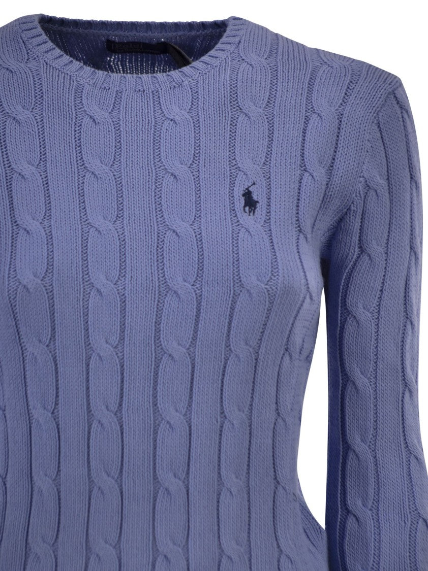 Polo Ralph Lauren Cotton Cable Knit Crew Neck Jumper