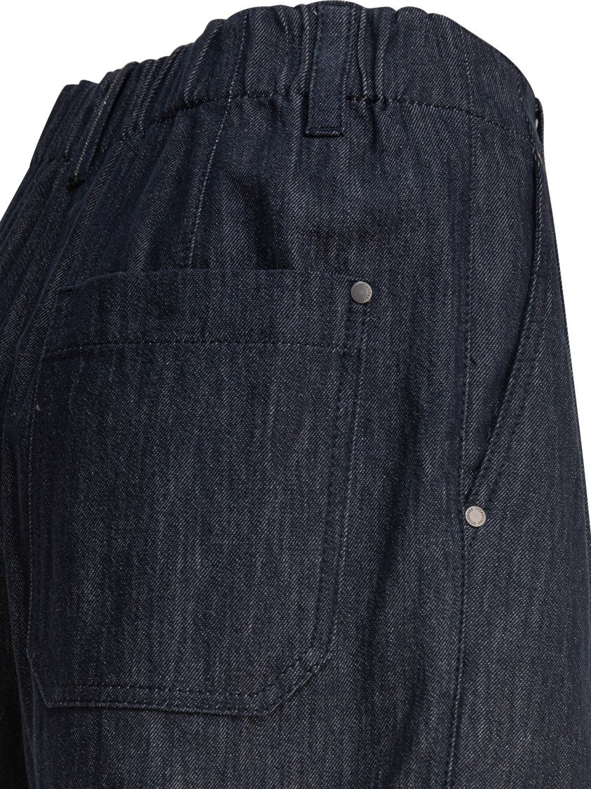 Brunello Cucinelli Tailored Dark Denim Shorts