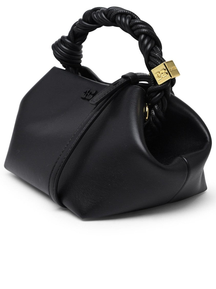 Ganni Bou' Bag In Black Recycled Leather