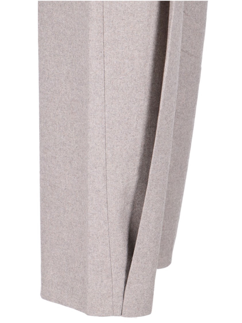 Filippa K K Wide Trousers In Grey Wool Blend
