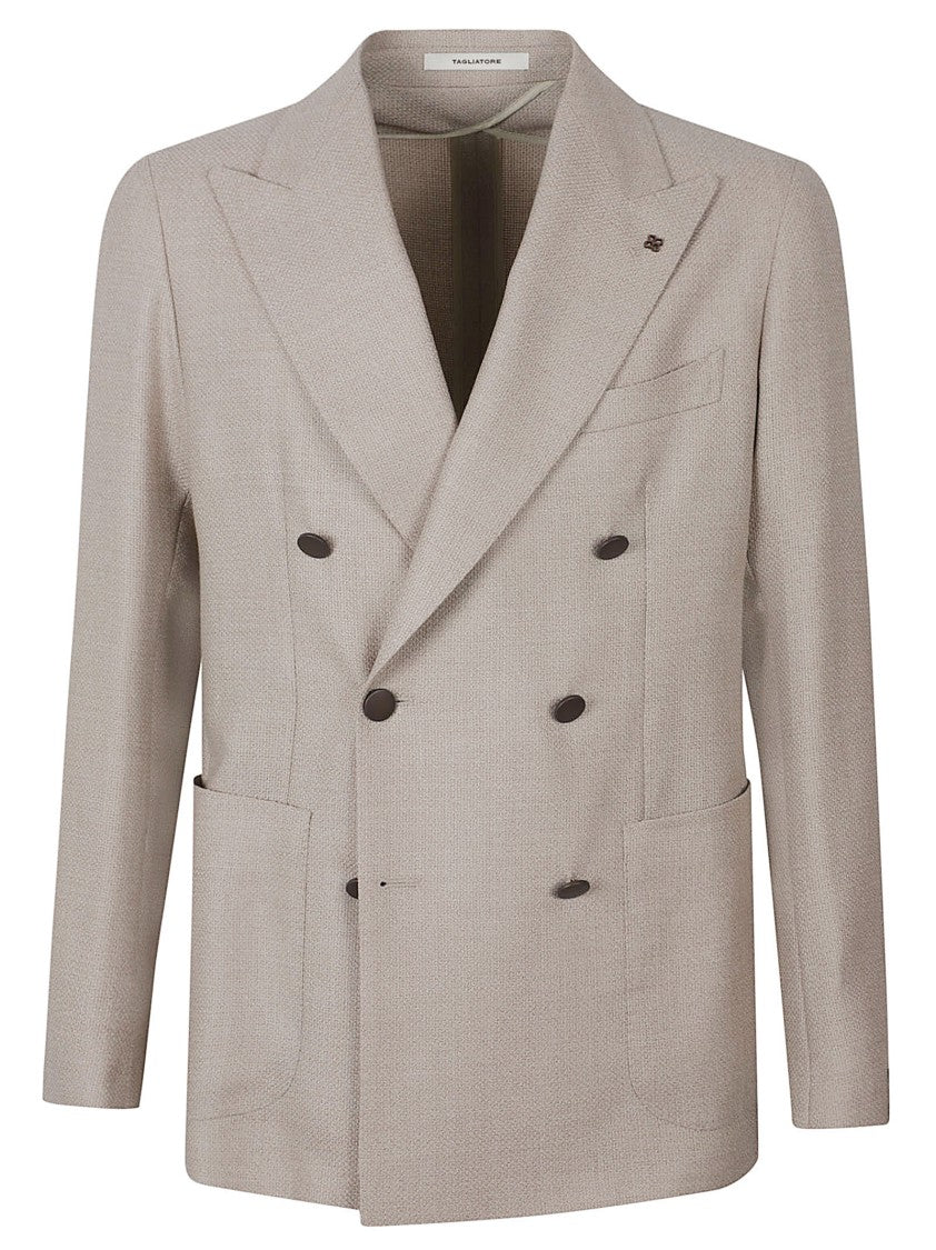 Tagliatore Double-Breasted Wool Coat
