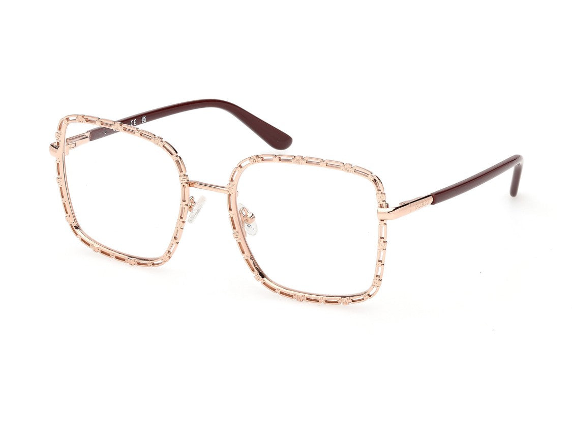 Guess Gu50364 Square Metal Eyeglasses