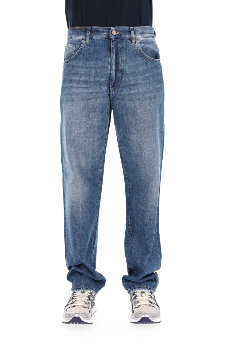 Pt Denim Loose Fit Pure Cotton Denim Jeans
