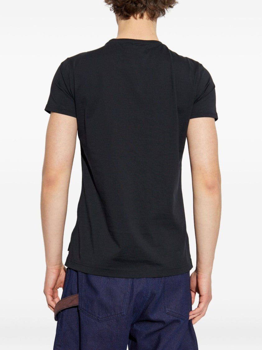 Vivienne Westwood Orb Logo Print Crew Neck T-Shirt In Black