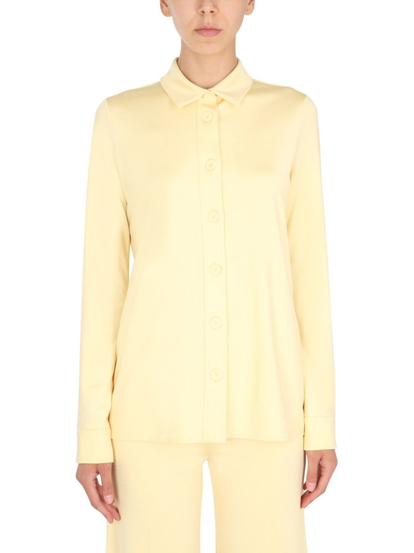 Jil Sander Pale Yellow Oversized Fit Shirt