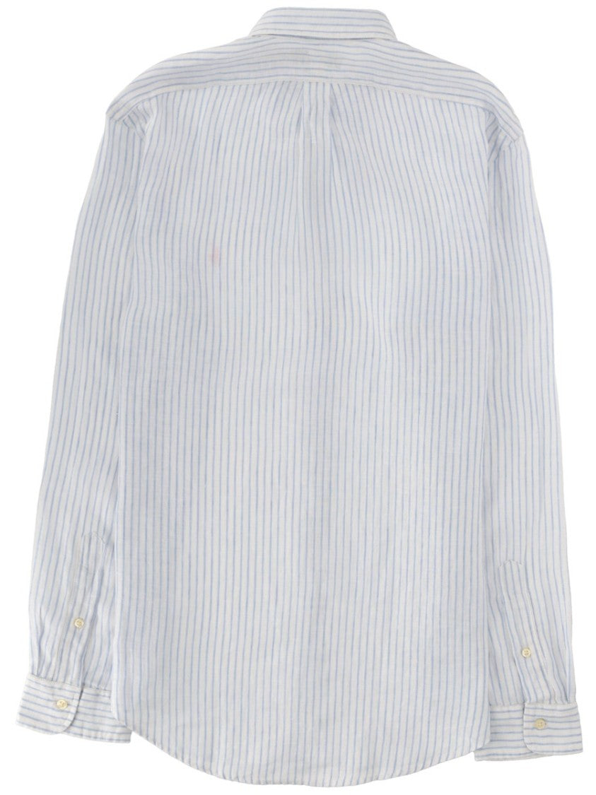 Polo Ralph Lauren Vertical Stripe Linen Casual Shirt