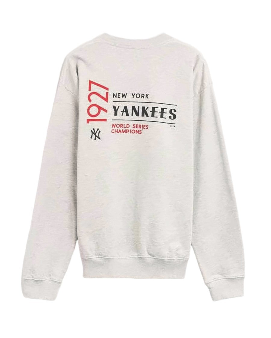 Sporty And Rich Light Grey Long-Sleeve Sweatshirt With Graphic Accents