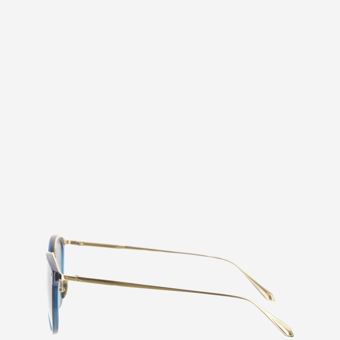 Linda Farrow Rounded Acetate Sunglasses With Gold-Plated Titanium Temples