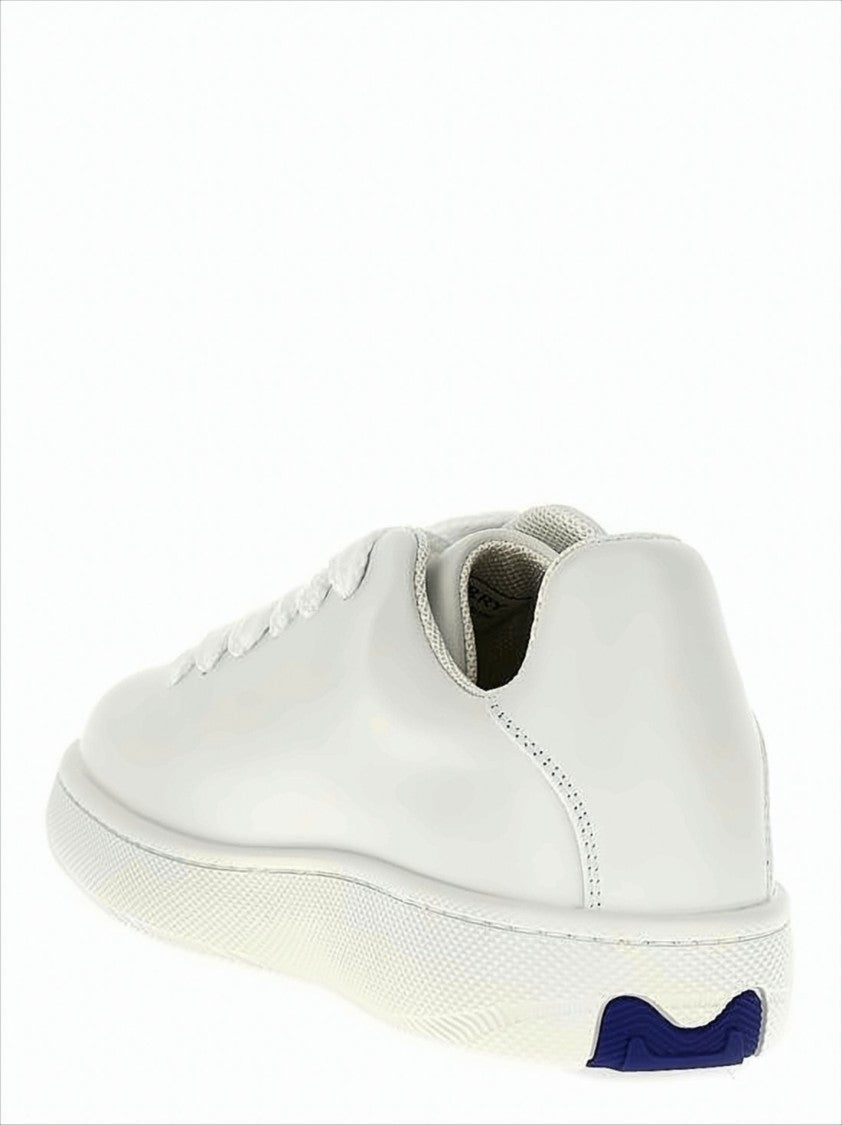 Burberry Minimalist White Cow Leather Sneakers