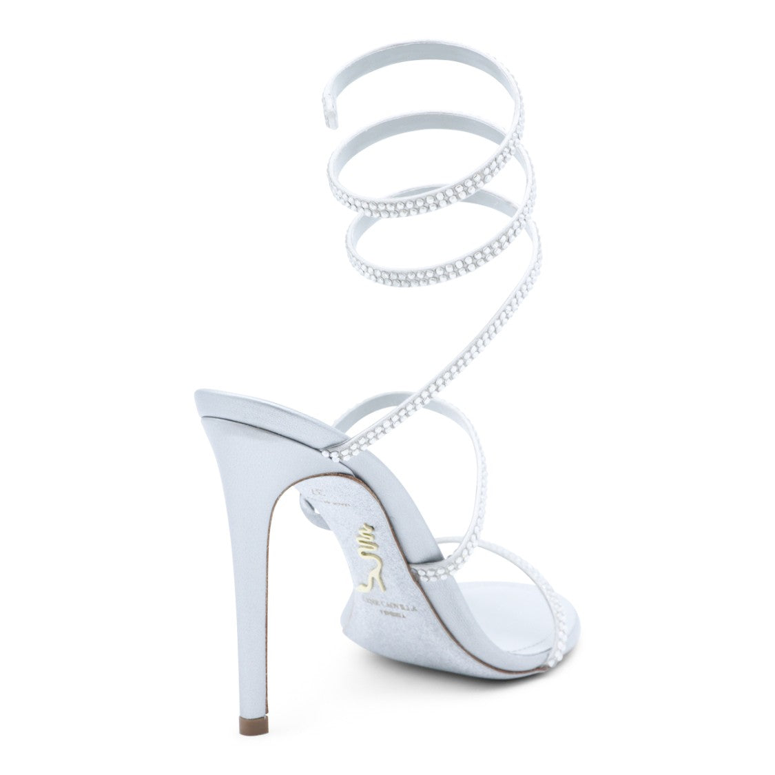 René Caovilla Cleo Sandals With Stiletto Heel And Crystal Embellishments