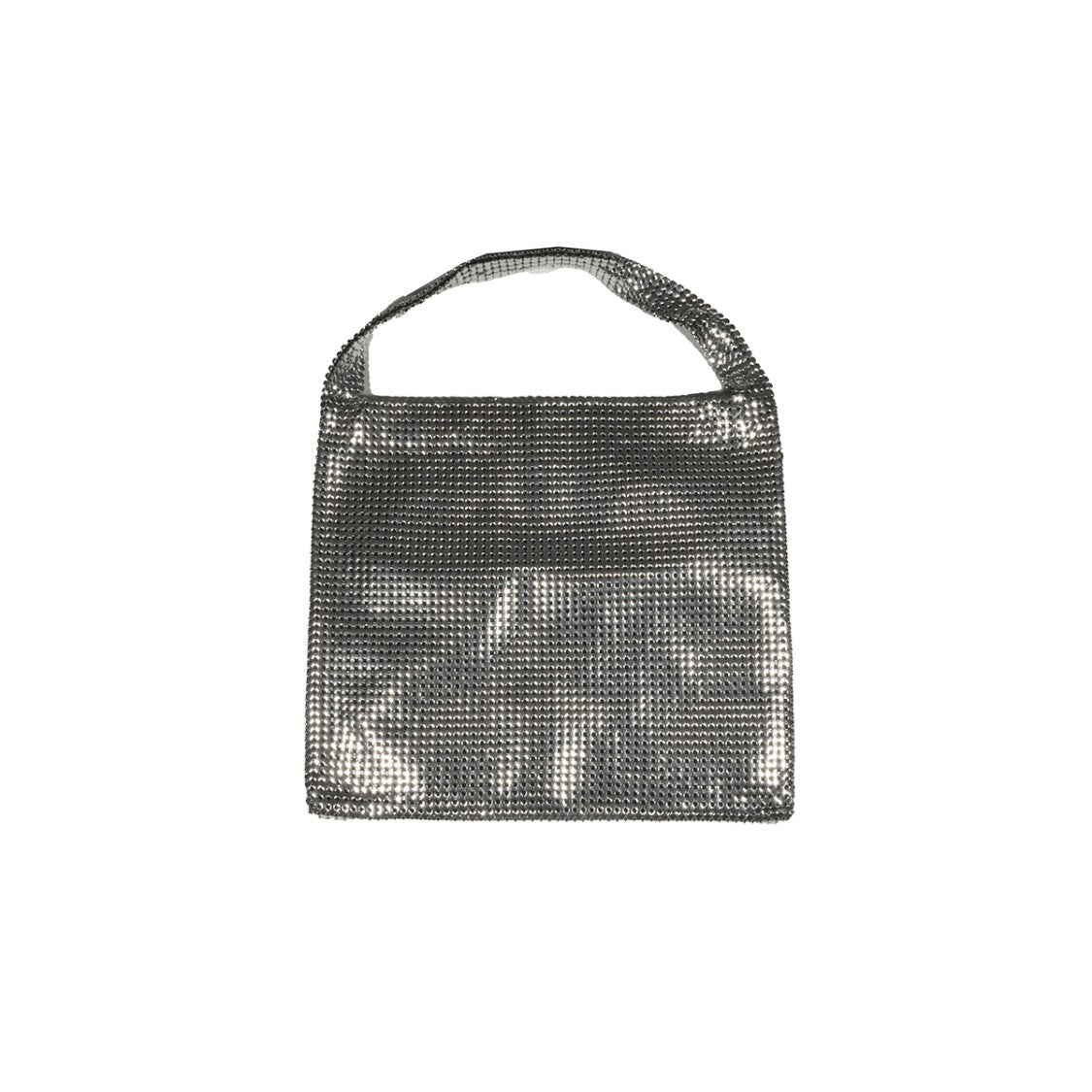 Rabanne Silver Medium Pixel Chain Bag